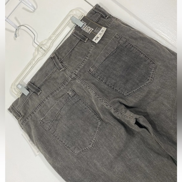 Old Navy Gray Straight Leg Denim Jeans 100% Cotton Size 36x30 - Picture 5 of 6